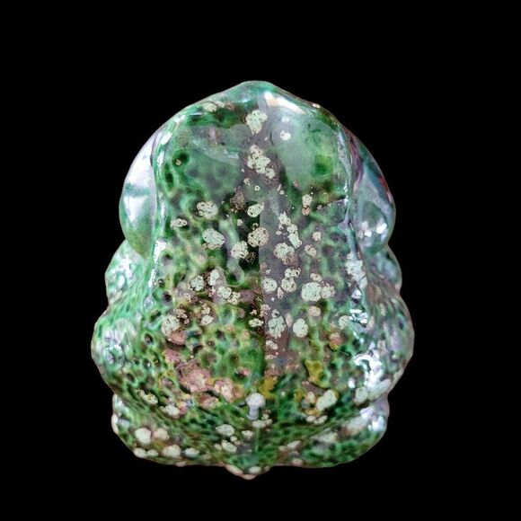 Vintage Ceramic Green Toad Atlantic Mold Decorative Accent - Picture 5 of 10